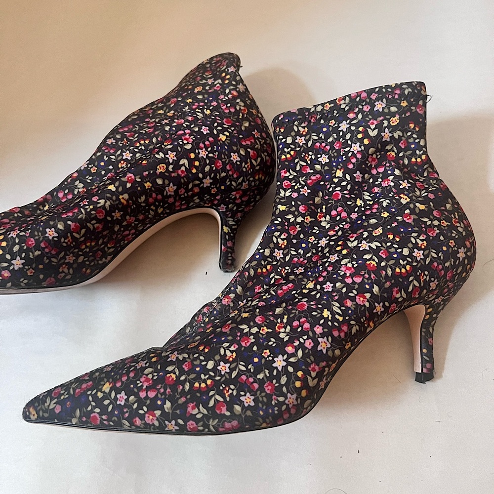 Zara Floral Sock Boots
